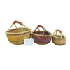 Deluxe Round Colorful African Baskets