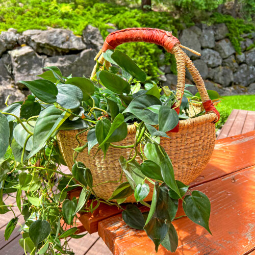 Deluxe Round Natural African Baskets